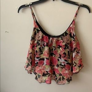 Floral crop top